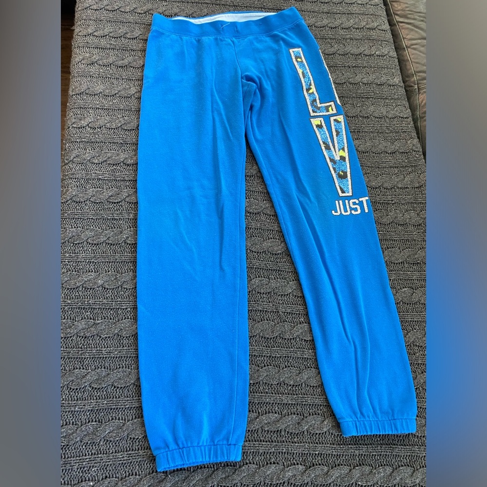 Blue sweatpants